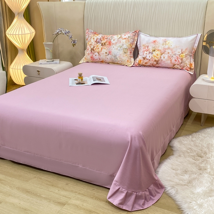 91家纺网 家纺一手货源 找家纺 红日子纺织品 2025新款A类全棉磨毛数码印花四件套 扶光