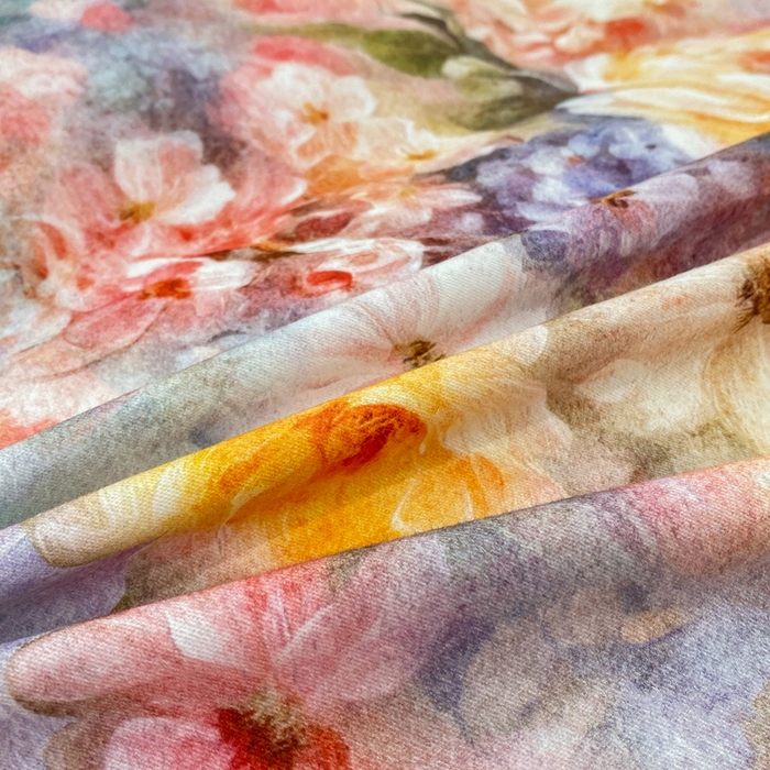 91家纺网 家纺一手货源 找家纺 红日子纺织品 2025新款A类全棉磨毛数码印花四件套 花盏