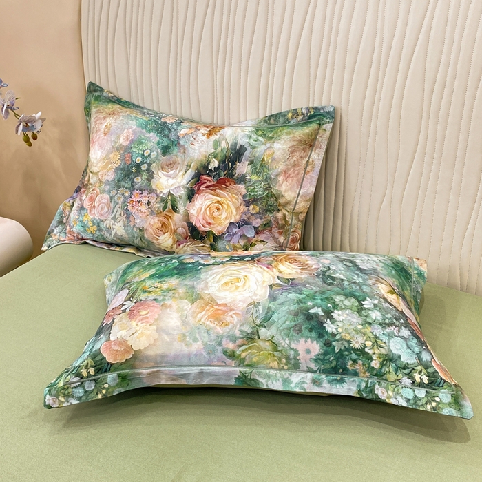 91家纺网 家纺一手货源 找家纺 红日子纺织品 2025新款A类全棉磨毛数码印花四件套 秘境