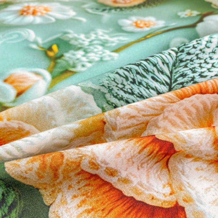 91家纺网 家纺一手货源 找家纺 红日子纺织品 2025新款A类全棉磨毛数码印花四件套 奈微