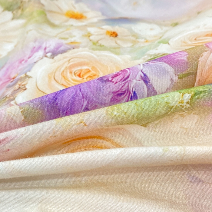 91家纺网 家纺一手货源 找家纺 红日子纺织品 2025新款A类全棉磨毛数码印花四件套 情韵