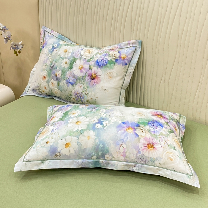 91家纺网 家纺一手货源 找家纺 红日子纺织品 2025新款A类全棉磨毛数码印花四件套 秋恋