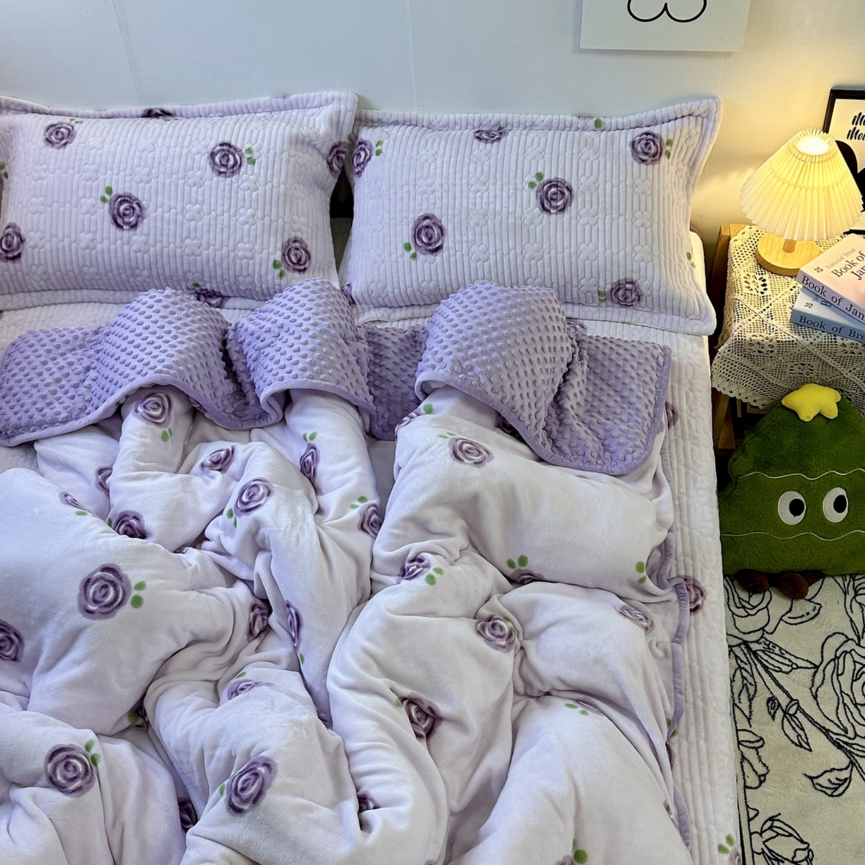 91家纺网 家纺一手货源 找家纺 （总）慕晨 2024新款A类50支澳棉全棉纯棉贡缎婚庆绣花贴布绣四件套爆款