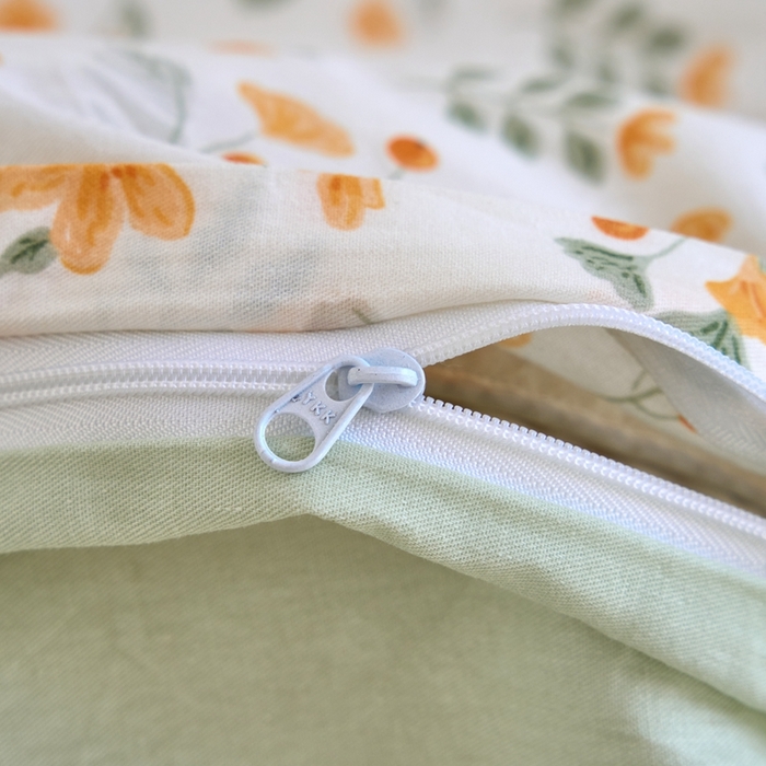 91家纺网 家纺一手货源 找家纺 三沁家居 2025新款全棉纯棉斜纹精梳长绒棉印花四件套 繁花似锦