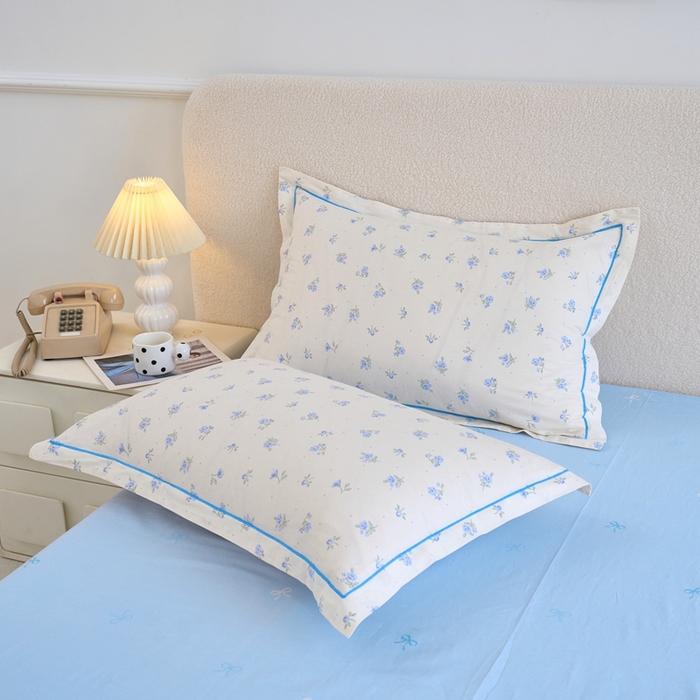 91家纺网 家纺一手货源 找家纺 三沁家居 2025新款全棉纯棉斜纹精梳长绒棉印花四件套 空谷幽兰