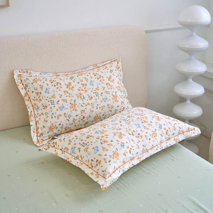 91家纺网 家纺一手货源 找家纺 三沁家居 2025新款全棉纯棉斜纹精梳长绒棉印花四件套 繁花似锦