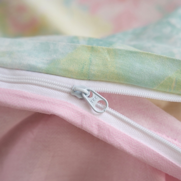 91家纺网 家纺一手货源 找家纺 三沁家居 2025新款全棉纯棉斜纹精梳长绒棉印花四件套 莫奈花园