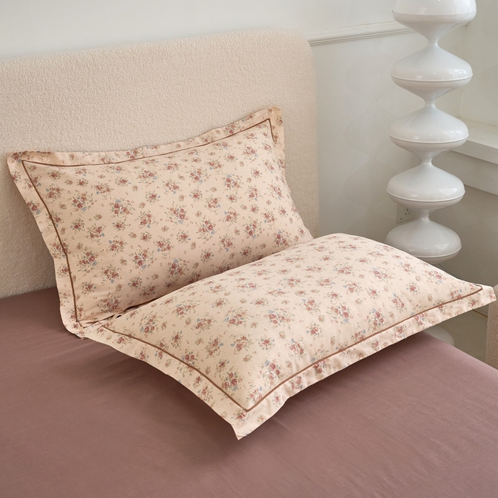 91家纺网 家纺一手货源 找家纺 三沁家居 2025新款全棉纯棉斜纹精梳长绒棉印花四件套 花语嫣然