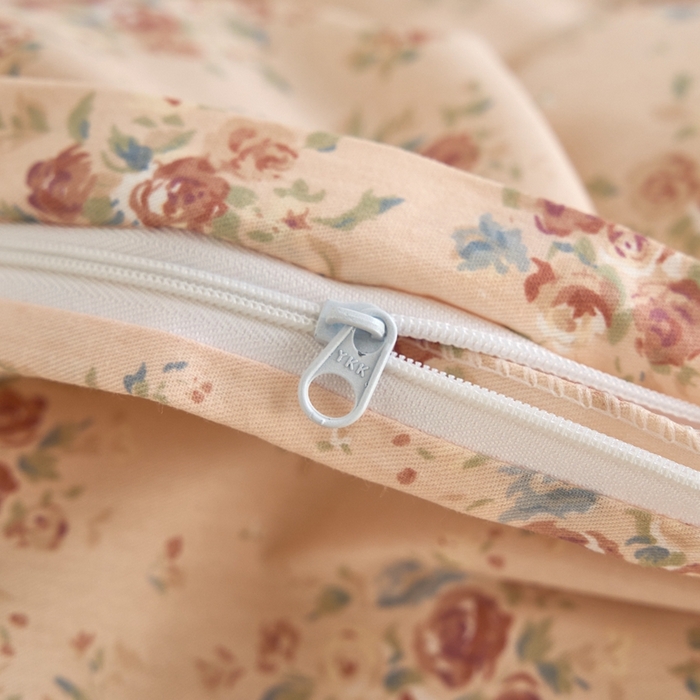 91家纺网 家纺一手货源 找家纺 三沁家居 2025新款全棉纯棉斜纹精梳长绒棉印花四件套 花语嫣然