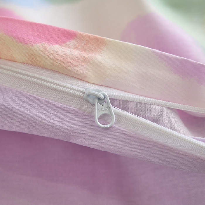 91家纺网 家纺一手货源 找家纺 三沁家居 2025新款全棉纯棉斜纹精梳长绒棉印花四件套 一帘幽梦