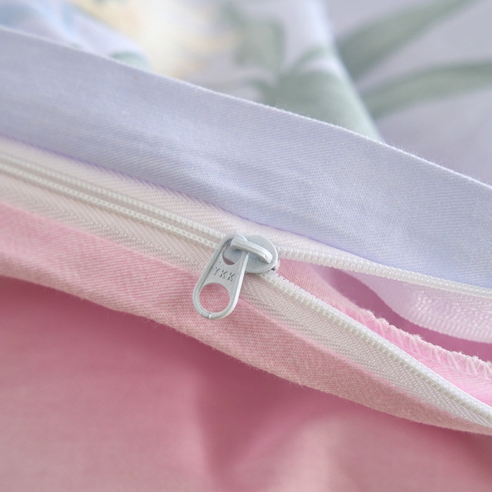 91家纺网 家纺一手货源 找家纺 三沁家居 2025新款全棉纯棉斜纹精梳长绒棉印花四件套 花海