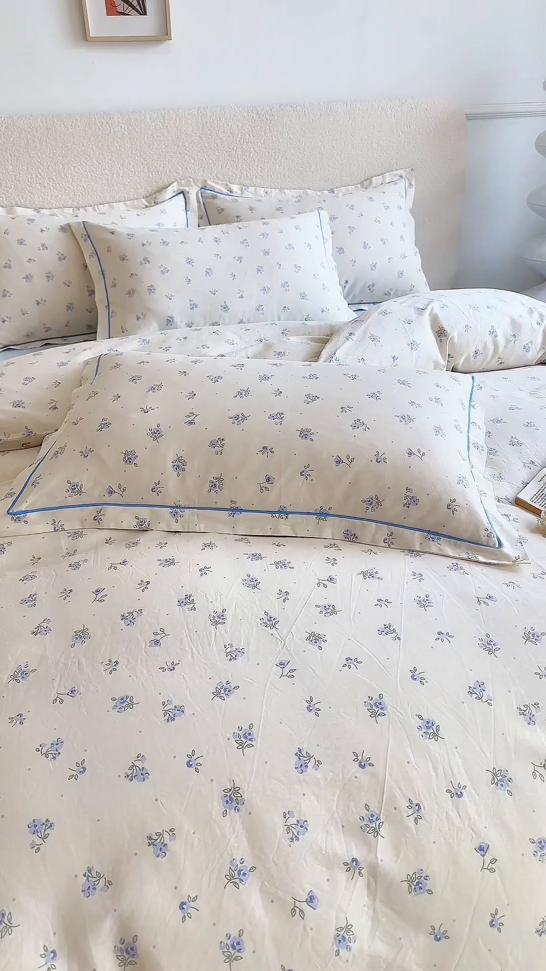 91家纺网 家纺一手货源 找家纺 三沁家居 2025新款全棉纯棉斜纹精梳长绒棉印花四件套 空谷幽兰