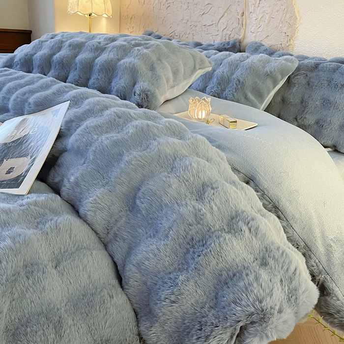 （總）仔仔熊 2025新款高克重兔毛絨四件套-瑞莎