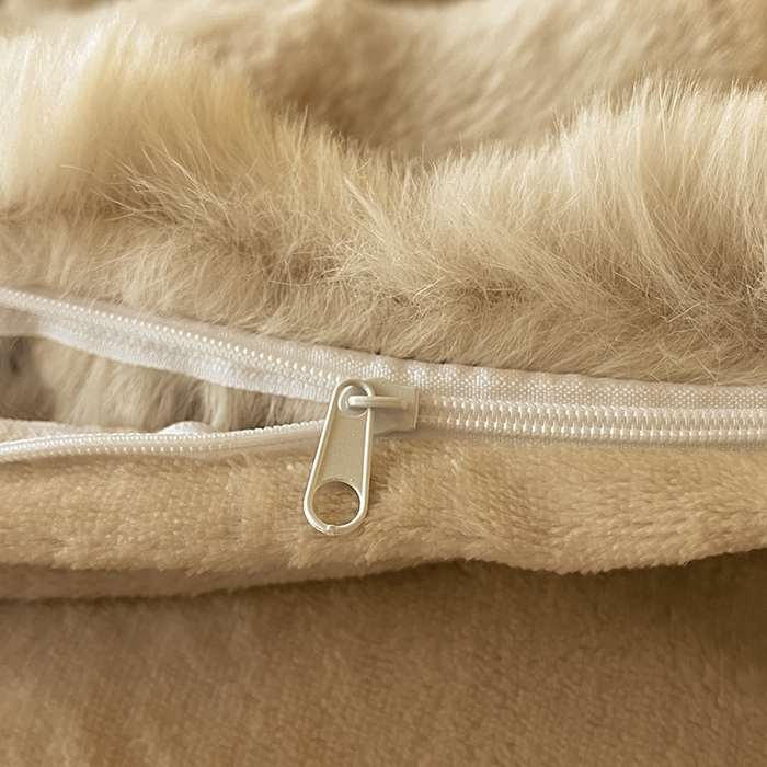 91家纺网 家纺一手货源 找家纺 仔仔熊 2025新款高克重兔毛绒四件套-瑞莎 瑞莎-暖茶棕