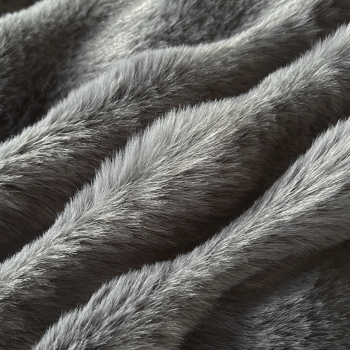 91家纺网 家纺一手货源 找家纺 仔仔熊 2025新款高克重兔毛绒四件套-瑞莎 瑞莎-雅士灰