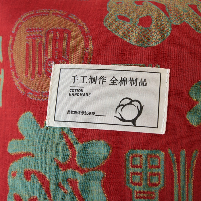 91家纺网 家纺一手货源 找家纺 明星枕业 2025新款纯棉荞麦枕头枕芯全棉双层纱布荞麦皮枕护颈椎单边枕 单边-百福枕 40*60cm/只