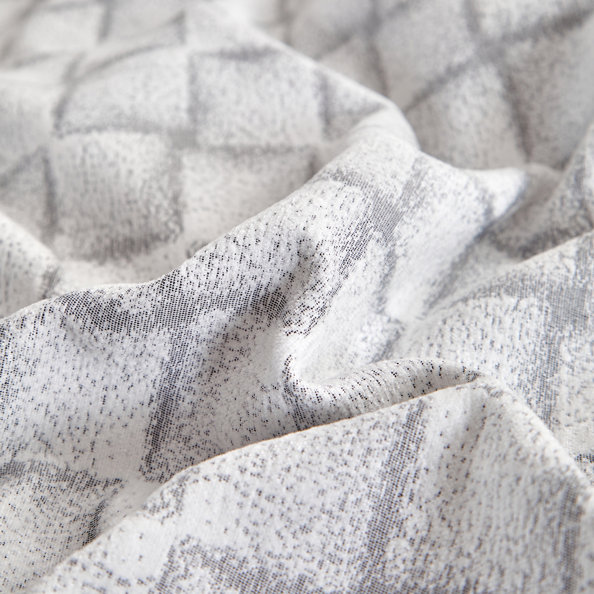 91家纺网 家纺一手货源 找家纺 九沐良品 2025新款雪尼尔棉绒大提花四件套 洛西雅-倾城灰