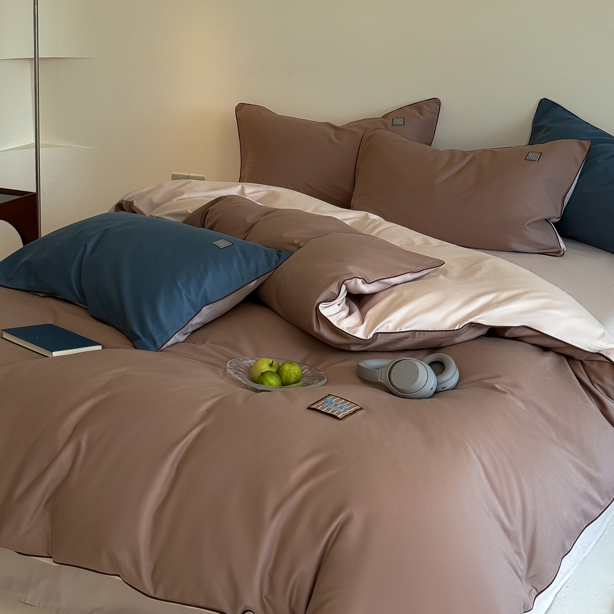 91家纺网 家纺一手货源 找家纺 （总）简纯主义 2025新款全棉纯棉磨毛四件套-多巴胺系列