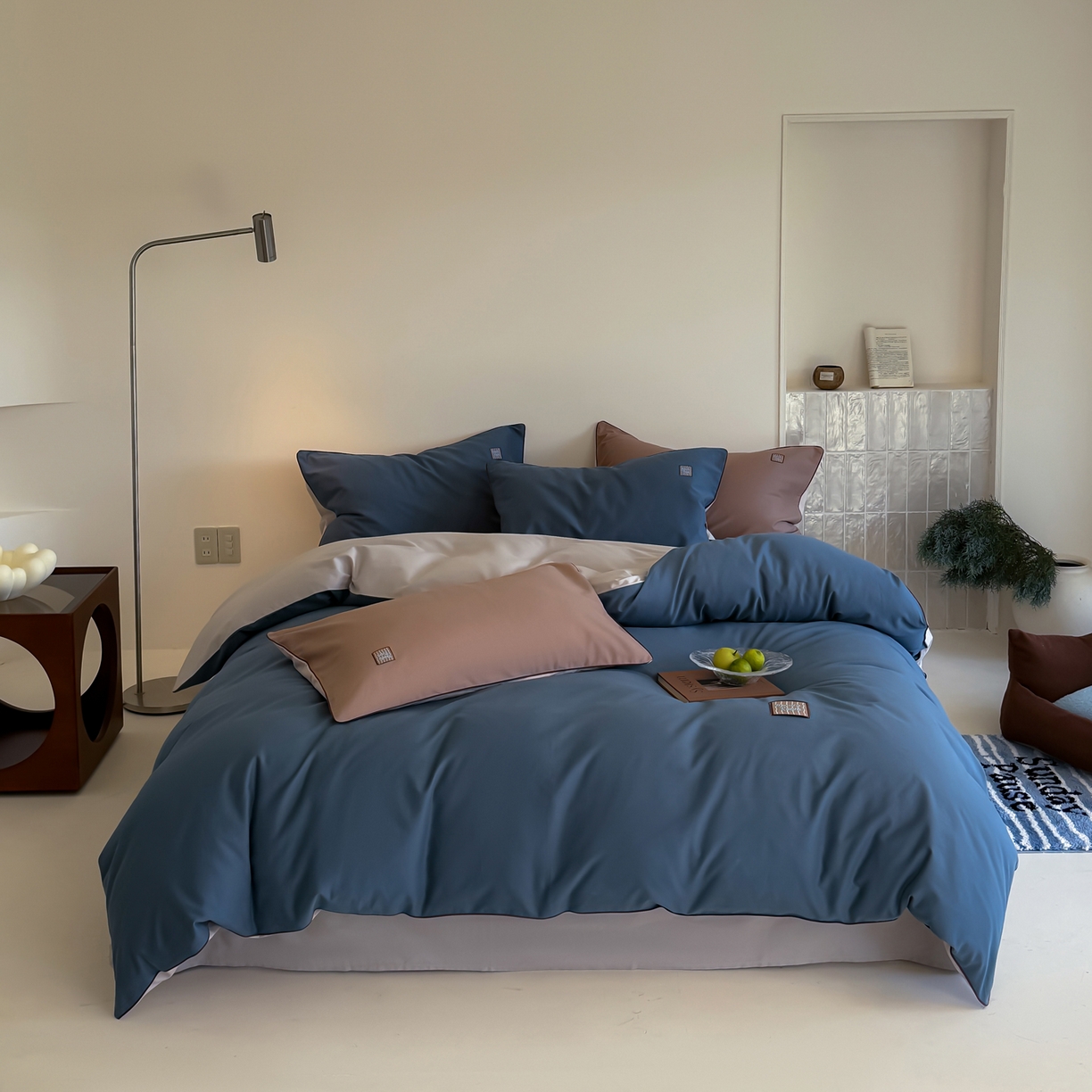 91家纺网 家纺一手货源 找家纺 （总）简纯主义 2025新款全棉纯棉磨毛四件套-多巴胺系列