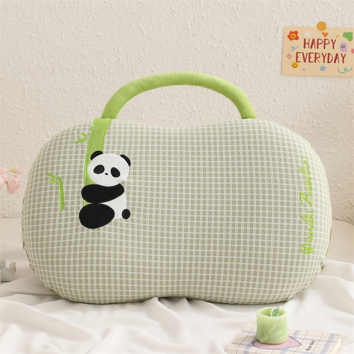 91家纺网 家纺一手货源 找家纺 （总）大熊枕芯 2025新款手提袋熊猫猫肚记忆枕