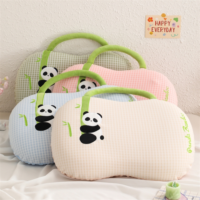 91家纺网 家纺一手货源 找家纺 （总）大熊枕芯 2025新款手提袋熊猫猫肚记忆枕