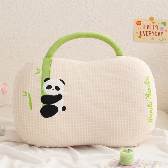 91家纺网 家纺一手货源 找家纺 （总）大熊枕芯 2025新款手提袋熊猫猫肚记忆枕