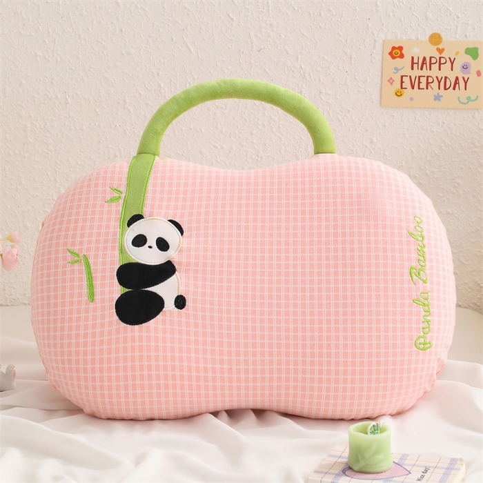 91家纺网 家纺一手货源 找家纺 （总）大熊枕芯 2025新款手提袋熊猫猫肚记忆枕