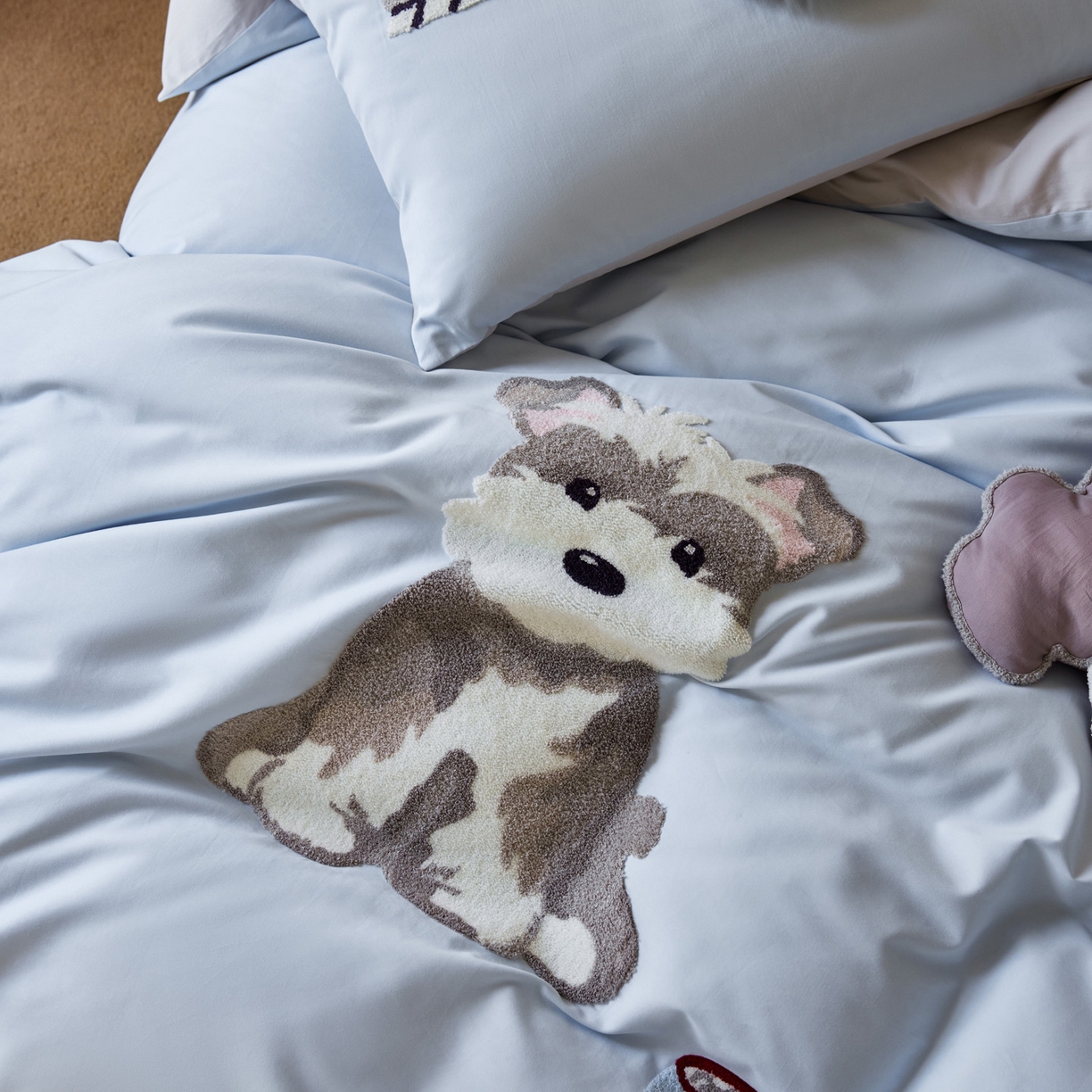 91家纺网 家纺一手货源 找家纺 （总）简纯主义 2025新款全棉纯棉毛巾绣磨毛四件套-托马斯