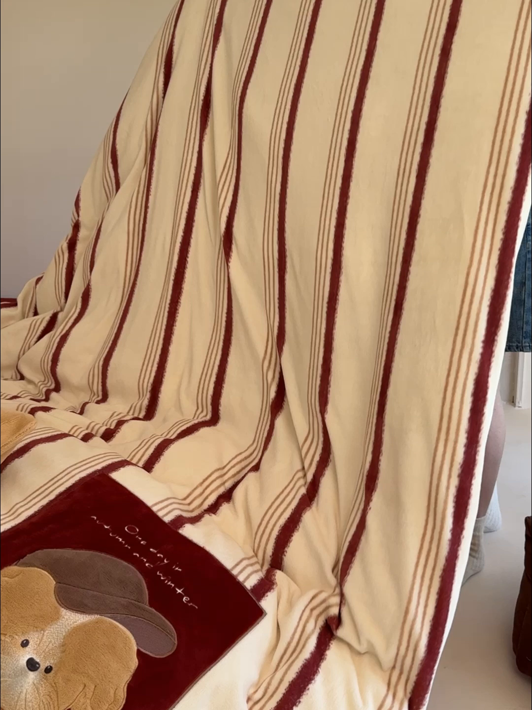 91家纺网 家纺一手货源 找家纺 简纯主义 2025新款260g全消光全工艺贴布绣花牛奶绒四件套-迷糊小狗系列 贝雷