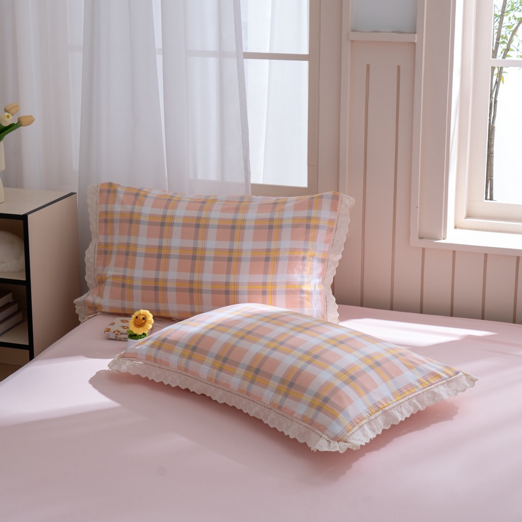 91家纺网 家纺一手货源 找家纺 （总）玖琳家纺 2025新款云朵水洗棉皱皱纱精致花边款四件套