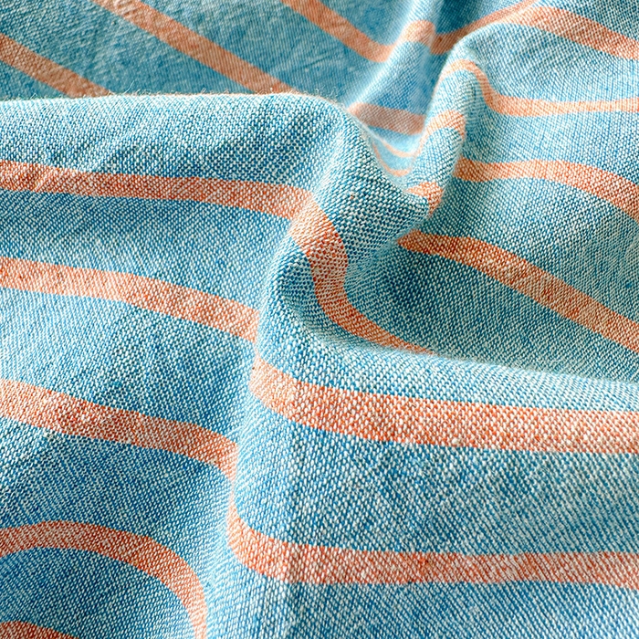 91家纺网 家纺一手货源 找家纺 柠萌家居 2025新款无印良品风双拼全棉色织水洗棉加牛奶绒四件套简约全棉拼牛奶绒四件套 提供买家秀 棉+绒蓝咖条