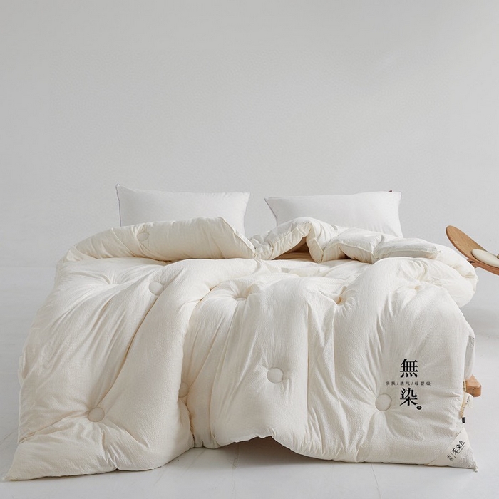 91家纺网 家纺一手货源 找家纺 （总）玖琳家纺 2025新款无印无染全棉色织大豆被