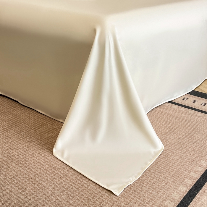 91家纺网 家纺一手货源 找家纺 绒掌柜 2025新款13376全棉纯棉刺绣四件套（礼盒装品质含买家秀）-蝶影系列-版权产品系列 奶昔白