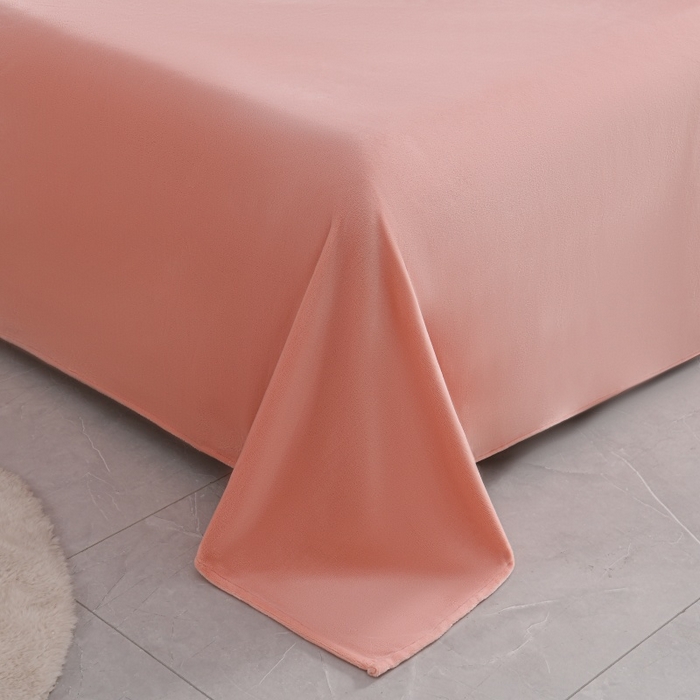 91家纺网 家纺一手货源 找家纺 优家居 2025新款高克重240克雕花烂花夹棉床盖四件套床单四件套牛奶绒床裙四件套 朱丽叶-粉