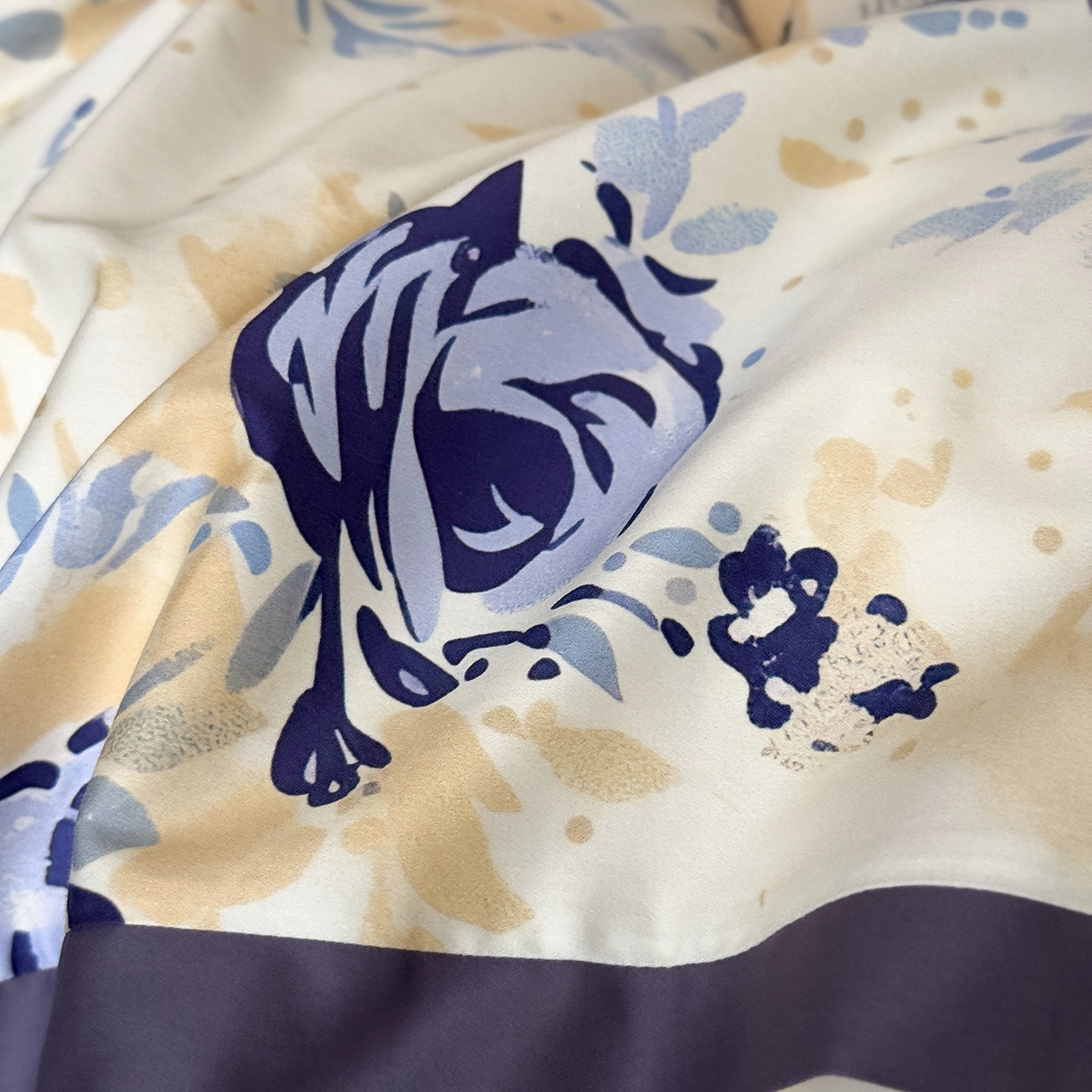 91家纺网 家纺一手货源 找家纺 多乐娜 2025新款法式100支全棉贡缎数码印花四件套长绒棉工艺款轻奢花边款（会员-20）控价378/398起（券后！！）务必控价谢谢配合 长绒棉贡缎-暮光紫汀