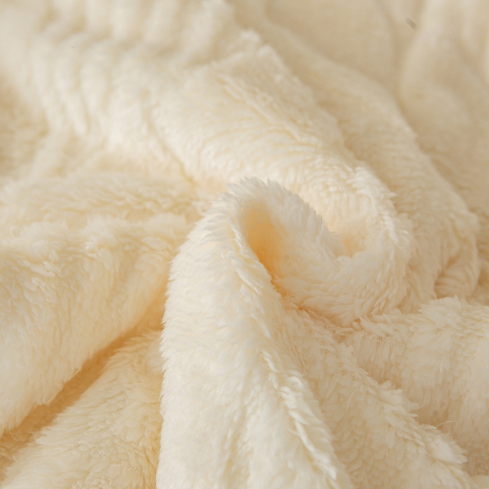 91家纺网 家纺一手货源 找家纺 （总）佳居缘 【双面绒-叶子】 2025加厚保暖羊羔绒毛毯双层塔芙绒毯子跨境专供外贸出口定制