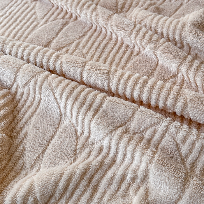 91家纺网 家纺一手货源 找家纺 佳居缘 【双面绒-叶子】 2025加厚保暖羊羔绒毛毯双层塔芙绒毯子跨境专供外贸出口定制 叶子-奶咖