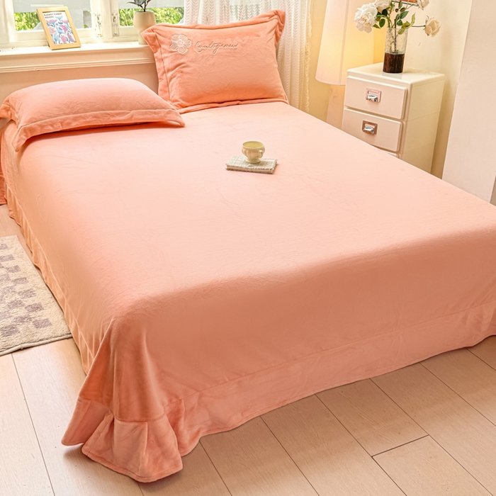 91家纺网 家纺一手货源 找家纺 佳居缘 2025新款牛奶绒贴布绣四件套-黛西 黛西-暖玉