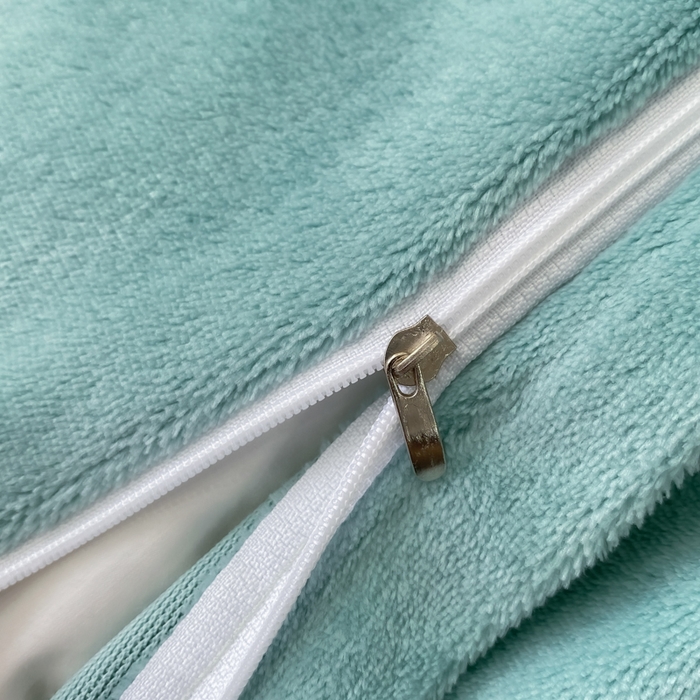 91家纺网 家纺一手货源 找家纺 佳居缘 2025新款牛奶绒贴布绣四件套-黛西 黛西-薄荷绿