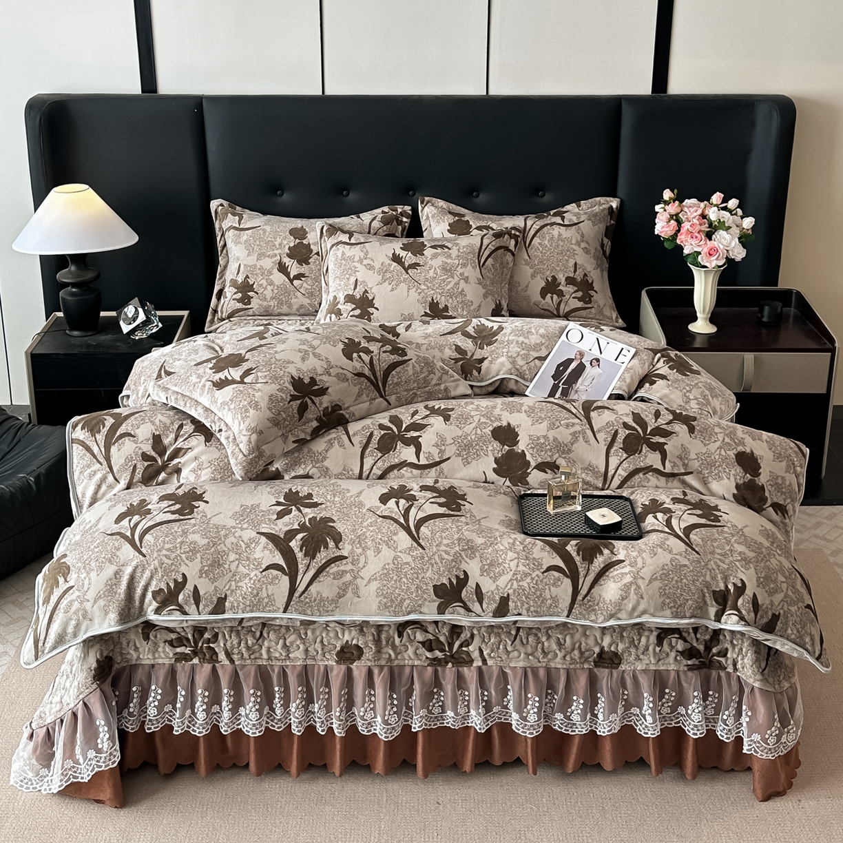 91家纺网 家纺一手货源 找家纺 （总）栩裕纺织 2025新款加厚牛奶绒床盖四件套