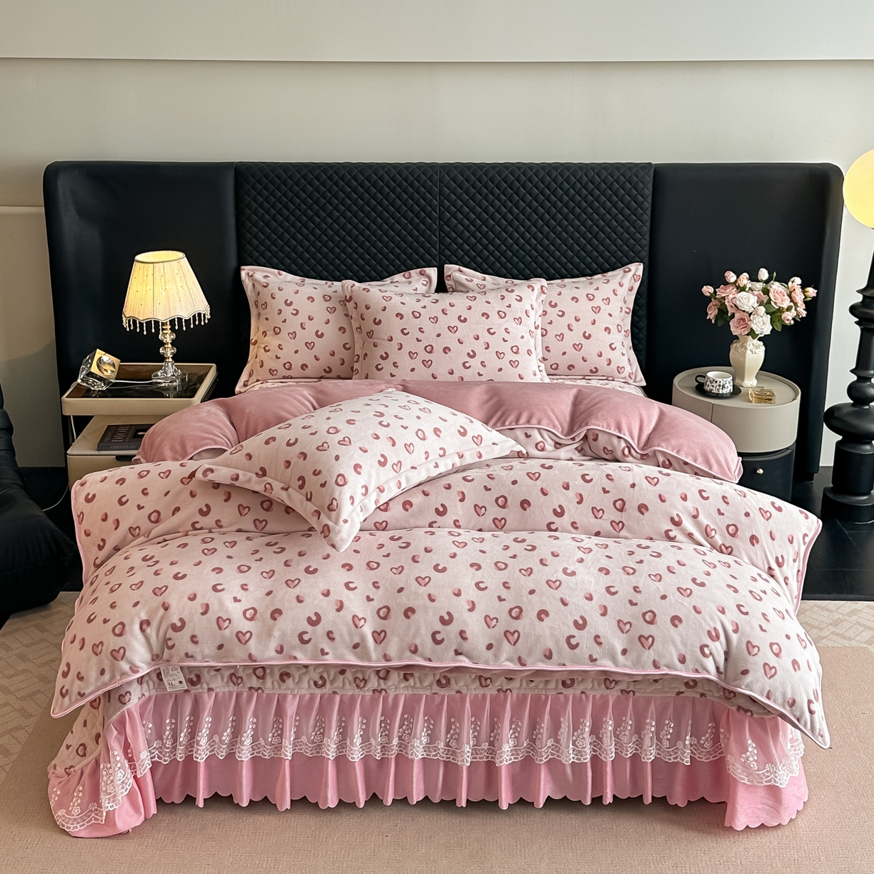 91家纺网 家纺一手货源 找家纺 （总）凤杰家纺 2025新款加厚牛奶绒床盖四件套