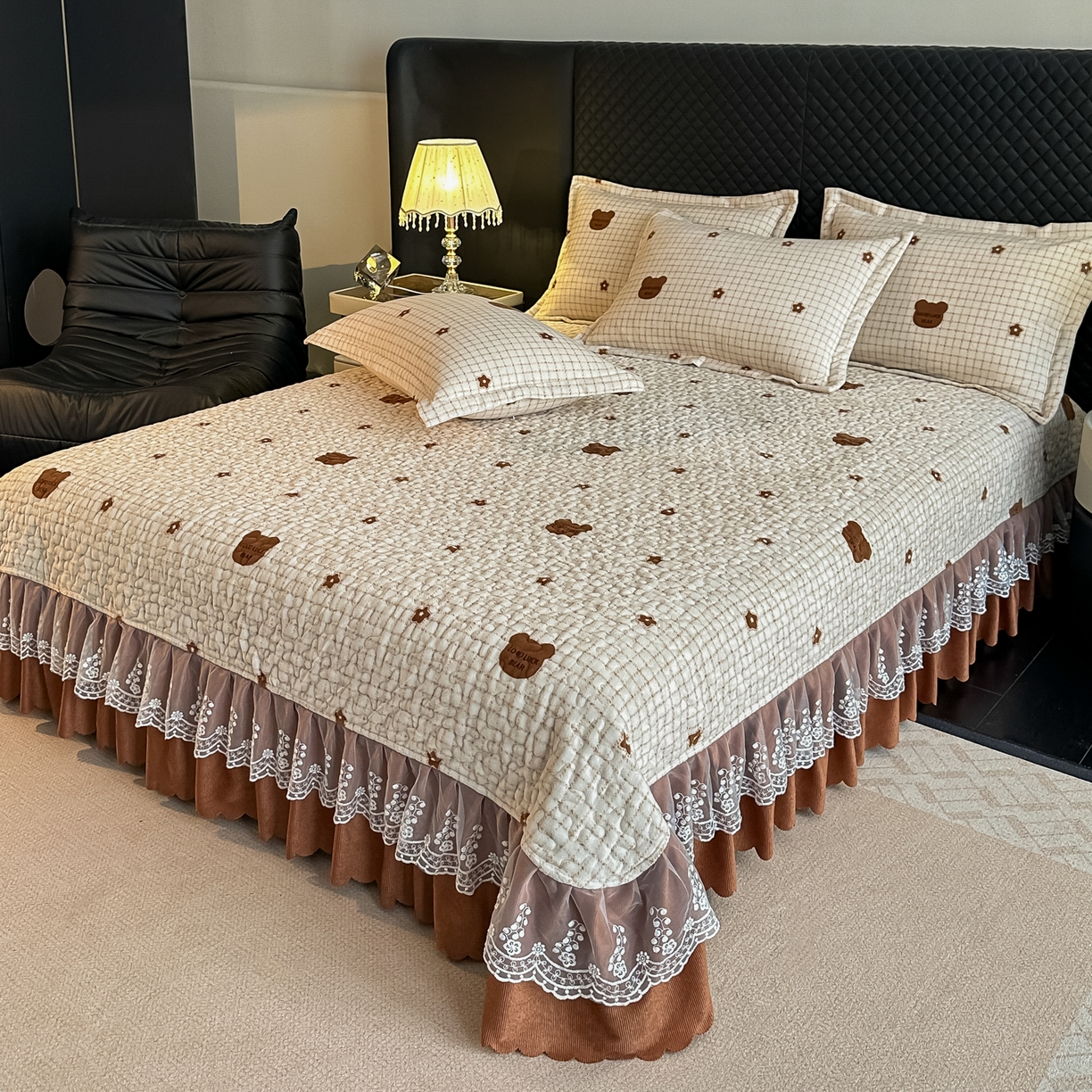 91家纺网 家纺一手货源 找家纺 凤杰家纺 2025新款加厚牛奶绒床盖四件套 米格