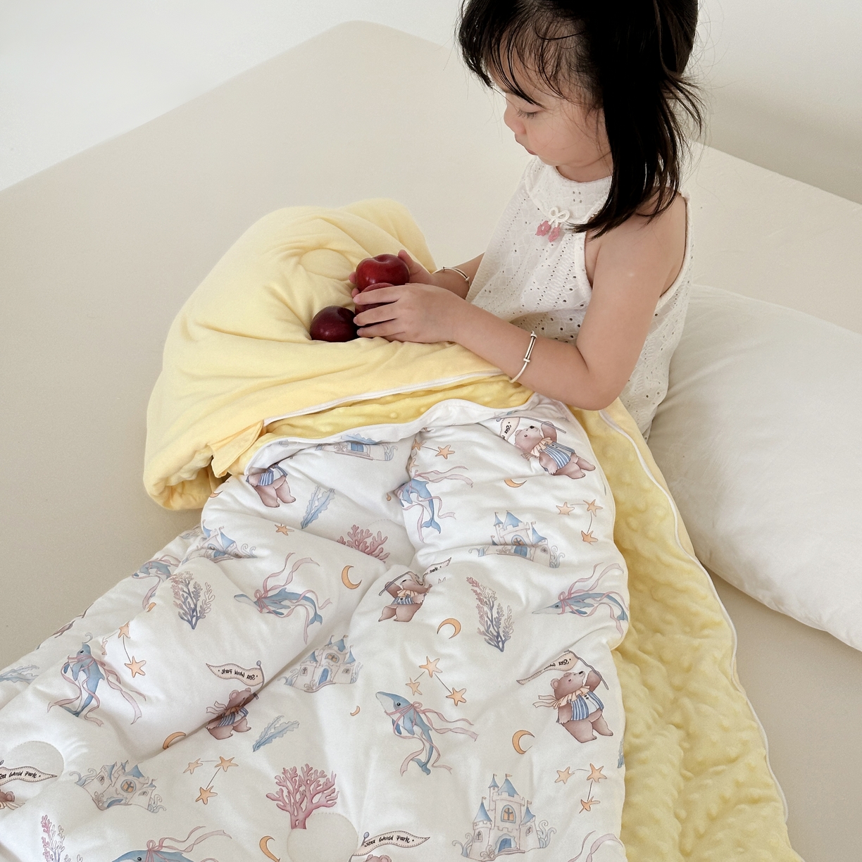 91家纺网 家纺一手货源 找家纺 （总）小芽家居 2025新款儿童睡袋防踢被