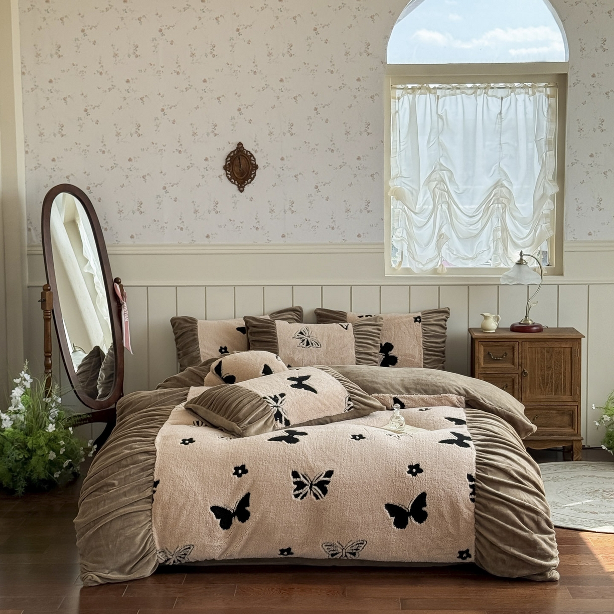 91家纺网 家纺一手货源 找家纺 （总）新印象 2025新款法式阳离子绒保暖床盖四件套