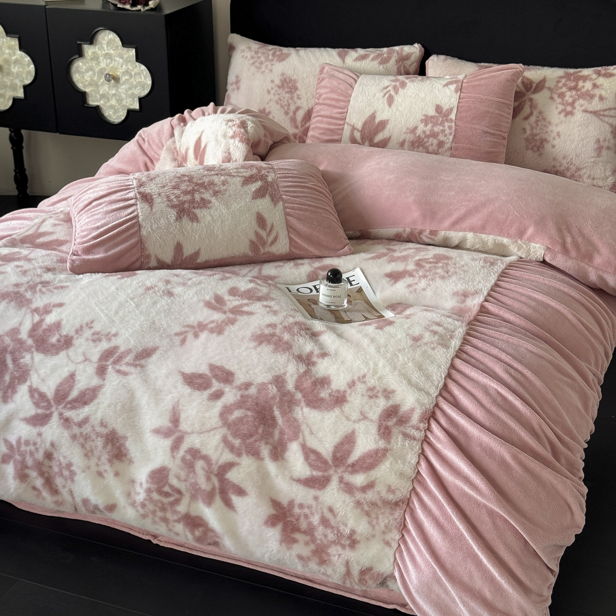 91家纺网 家纺一手货源 找家纺 （总）新印象 2025新款复古法式兔毛绒保暖四件套