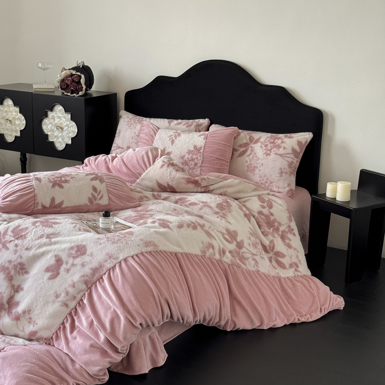 91家纺网 家纺一手货源 找家纺 （总）新印象 2025新款复古法式兔毛绒保暖四件套