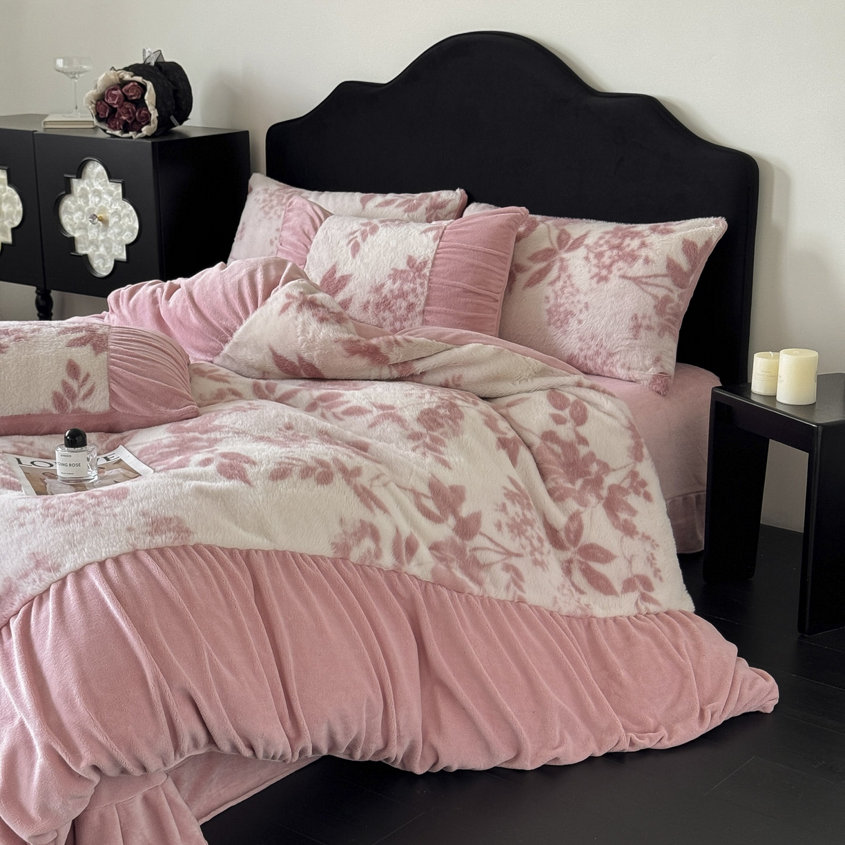 91家纺网 家纺一手货源 找家纺 （总）新印象 2025新款复古法式兔毛绒保暖四件套