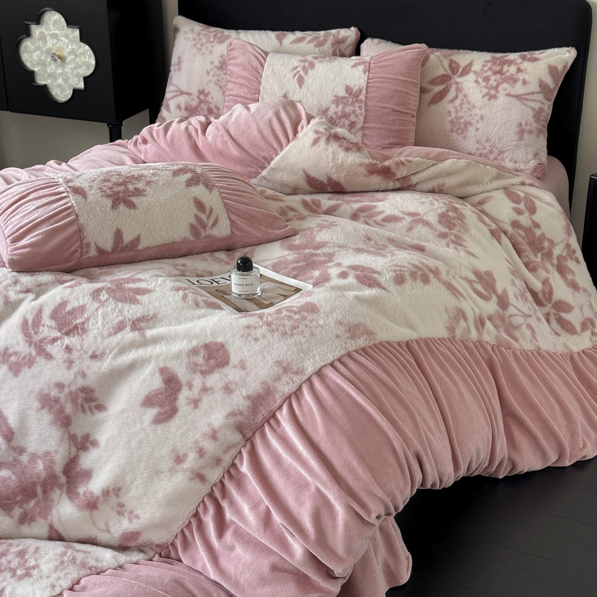 91家纺网 家纺一手货源 找家纺 （总）新印象 2025新款复古法式兔毛绒保暖四件套