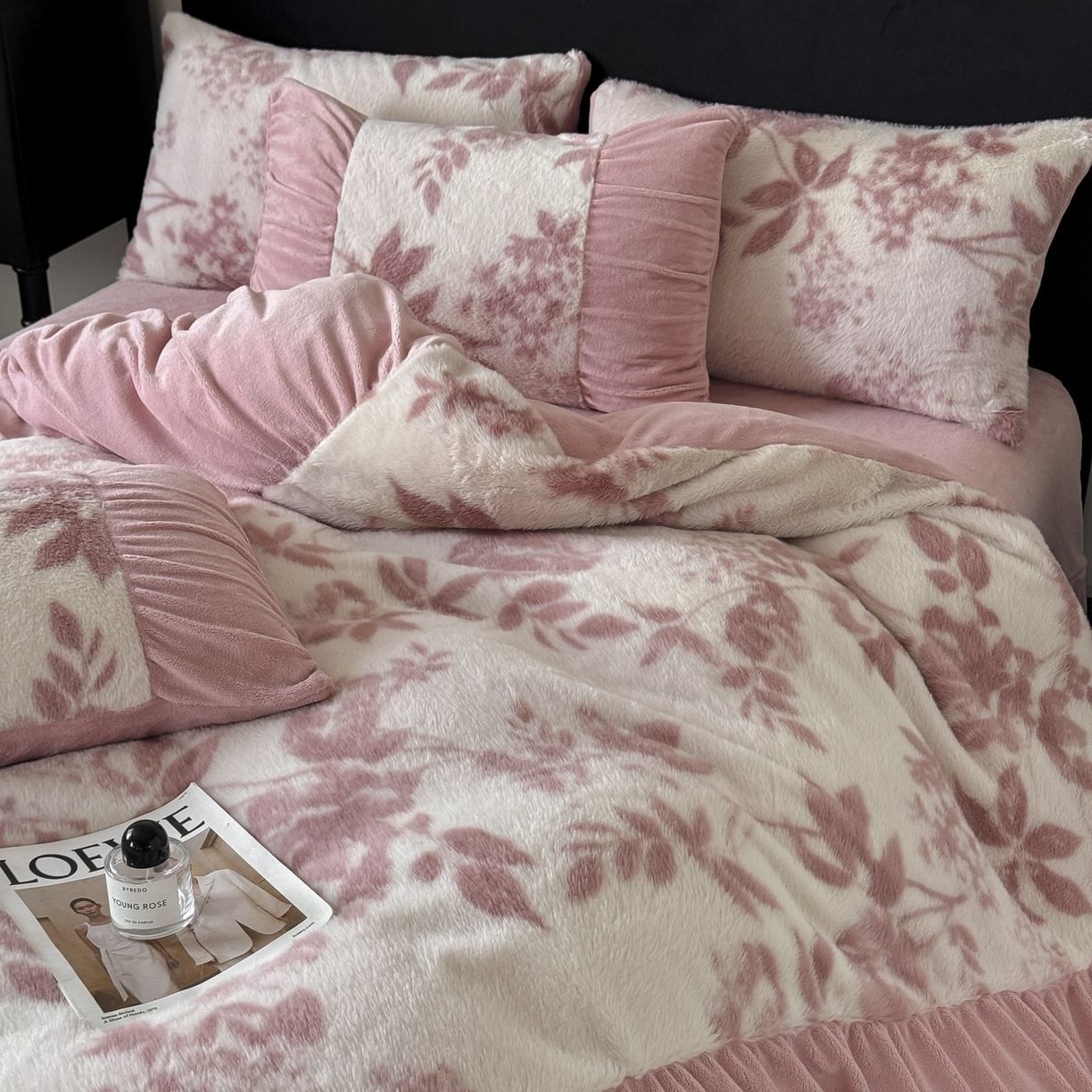 91家纺网 家纺一手货源 找家纺 （总）新印象 2025新款复古法式兔毛绒保暖四件套