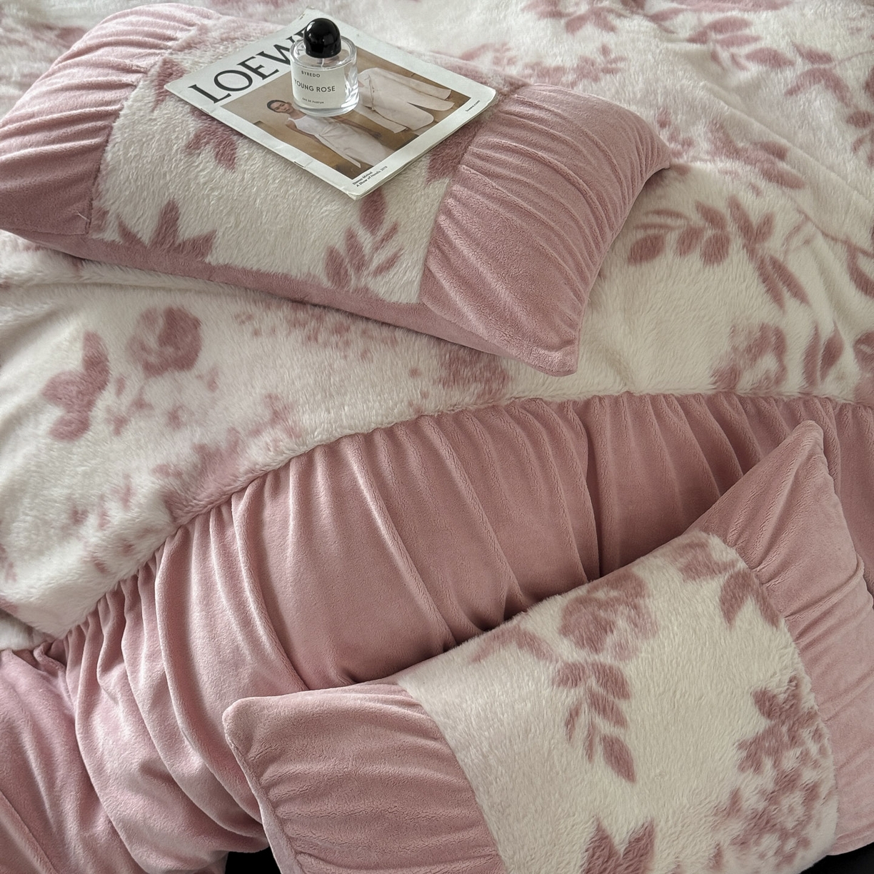 91家纺网 家纺一手货源 找家纺 （总）新印象 2025新款复古法式兔毛绒保暖四件套